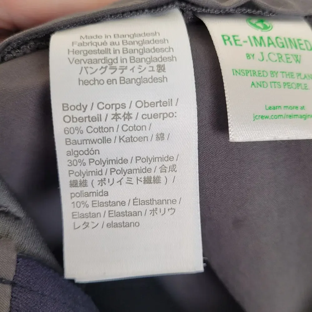 J.crew grey Stretch 770 Straight chino pants size 33/32 Preppy Minimal Casual